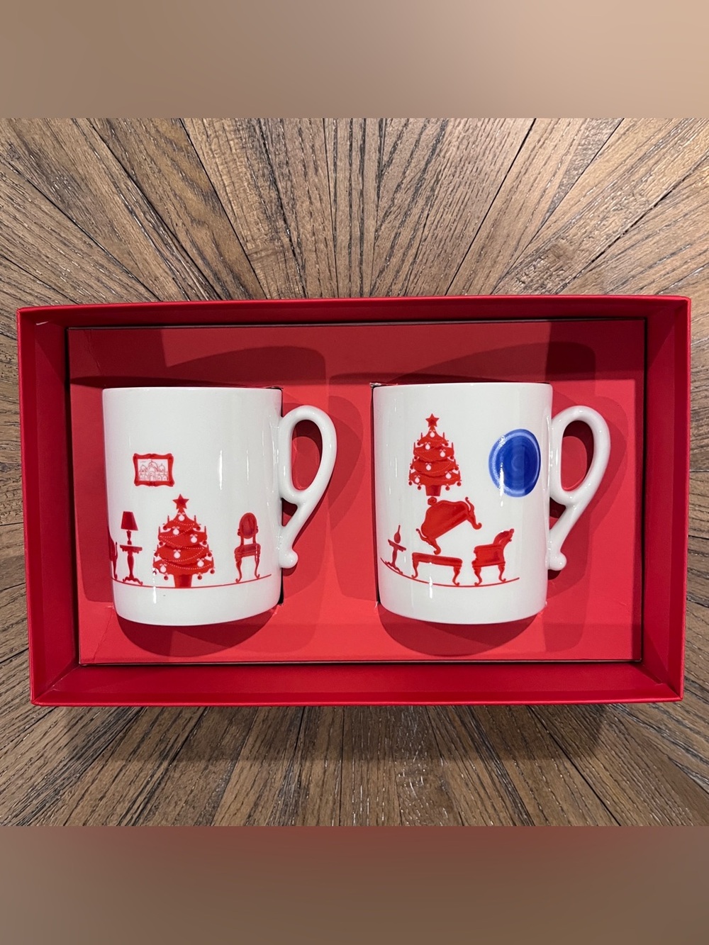 Richard Ginori X Paola Navone Casa Dolce Casa Christmas Porcelain Mug Set Mint